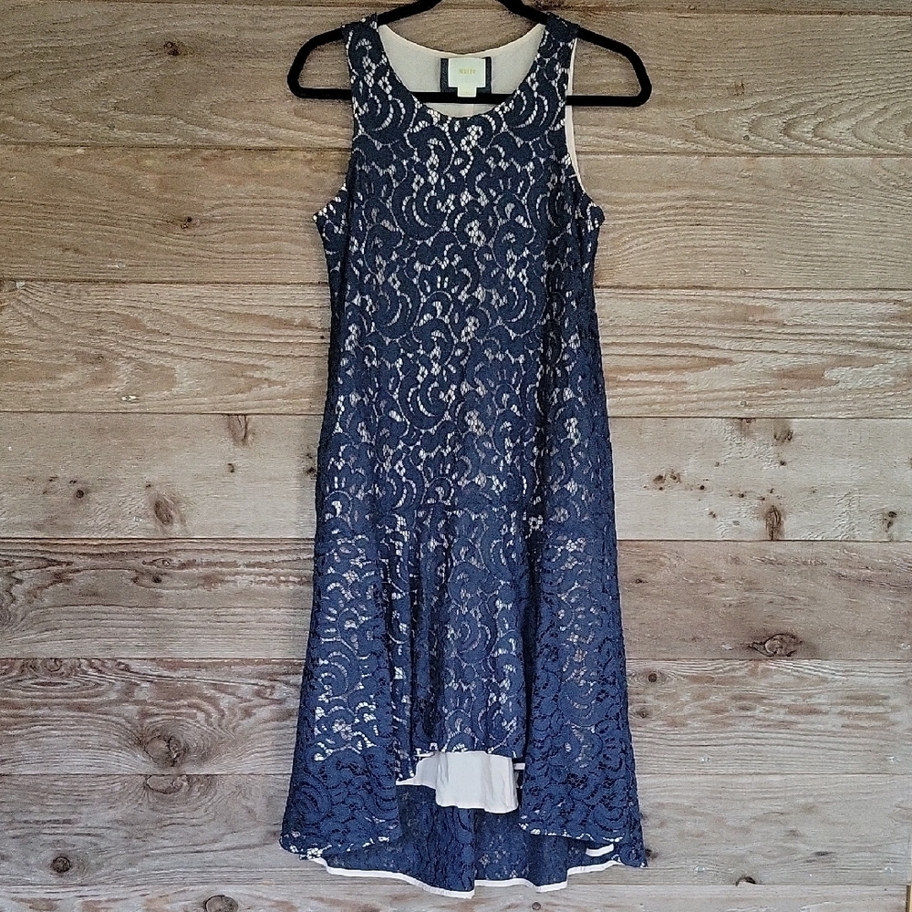 Maeve Navy and Cream XS Top